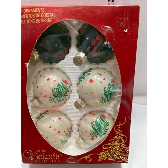 The Victoria Collection Christmas Glass ornament lot - Picture 2 of 7